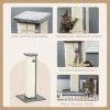 32" Tall Cat Scratching Post for Indoor Cats and Kittens, Sisal Cat Scratcher with Hanging Ball Soft Plush, Grey