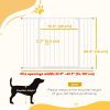 Pressure Fit Dog Gate Pet Barrier for stairs doorway, 29.9''- 42.1'' Width White