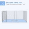 172.2 Sq. Ft. Dog Playpen Outdoor with Galvanized Steel Frame, for Small and Medium Dogs, 13' L x 13' W x 5.9' H