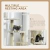 46" Scratching Cat Tree Multi Level Activity Center Kitty Condo Furniture Post Beige