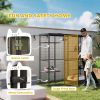Weld Wire Catio Outdoor Indoor with Waterproof Cover, 4 Jumping Platforms, Hammock, 69" x 22" x 62", Black