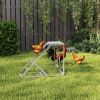 PawHut Wooden Chicken Toys for Coop with Swing, Chicken Activity Center with Multiple Roosting Perches or Ladder, Platform for Resting