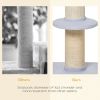 Cat Tree Kitty Tower with Sisal Mat Scratching Post, Cat Bed, Cushion, Perch, 18" x 18" x 36", Light Blue