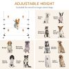 Set of 4 Dog Agility Training Equipment Adjustable Jump Bar Pet Exercise Kit with Carrying Bag (White)