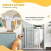 42" Extra Tall Dog Gate w/ Cat Door, 2 Extension Kits, for Doorways, Hallways, Stairways, 30"-41" Width