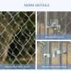 172.2 Sq. Ft. Dog Playpen Outdoor with Galvanized Steel Frame, for Small and Medium Dogs, 13' L x 13' W x 5.9' H