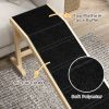 Pet Ramp Bed Steps for Dogs Cats Non-slip Carpet 74"L x 16"W x 25"H Natural