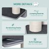 Wall-Mounted Cat Shelf with 4 Platforms and 3 Scratching Posts, Cat Wall Climber for Climbing and Lounging, Light Grey