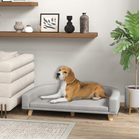 Dog Sofa Couch Bed with Washable Cushion for Large Dogs (Option: Gray-780x175x650 mm)
