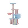 47.2" Multi-Level Cat Tower with Sisal Covered Scratching Posts