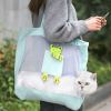 Handheld Breathable Canvas Cat Bag for Outdoor