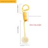 Pet cat toy self hi cat hair ball plush spring toy Jingle Bell Toys