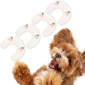 Cat Pillow, Small Pillow for Cat, Cat Blankets for Indoor, Pet Toy, Small Banana Donut Bed for Pets, Little Pillow for Cats No Heating Pad (Color: White �� 4)