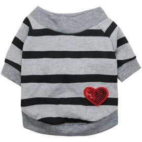 Jarre Aero Bull Pug Puppy Clothes Teddy Milk Cat Pet Spring And Summer Thin Small Dog Puppy (Option: Gray-M)