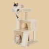 Modern Multilevel Plush Double Condos Cat Tree