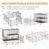 Small Animal Cage Rabbit Cage with Door, Guinea Pig Playpen, Small Animal Fence for Bunny, Chinchilla, Freret, Chinchilla, Indoor and Outdoor Use